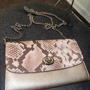 Coach metallic exotic crossbody